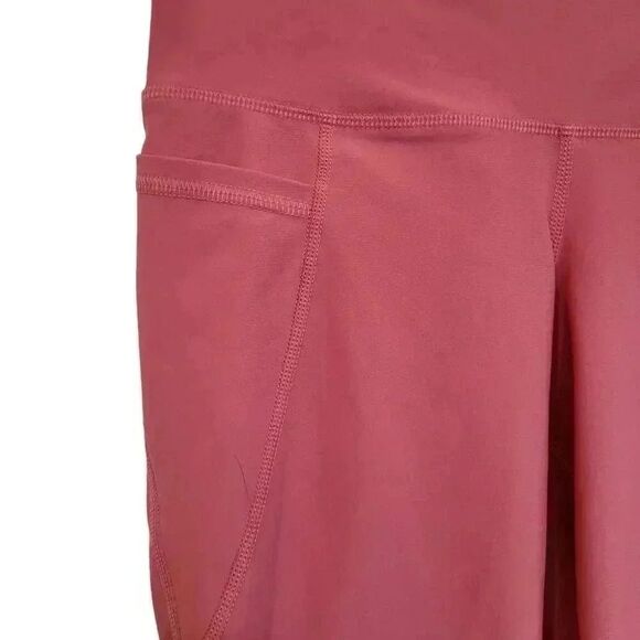 Old Navy Women's Rose Pink Poly/Spandex High Rise Leggings w Pockets - Picture 7 of 10